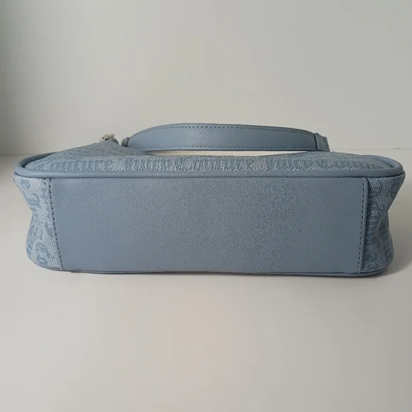 Juicy Couture Exclusive Run The World Light Blue Embroidered Patch Shoulder Bag - Picture 8 of 13